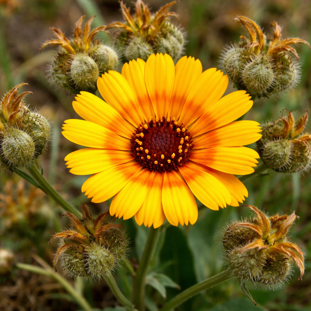 Calendula à fruits à trois ailes