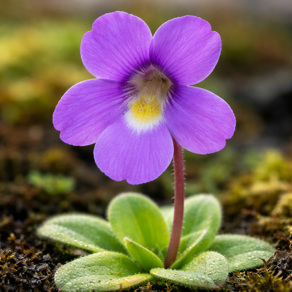 Grassette à grande fleur