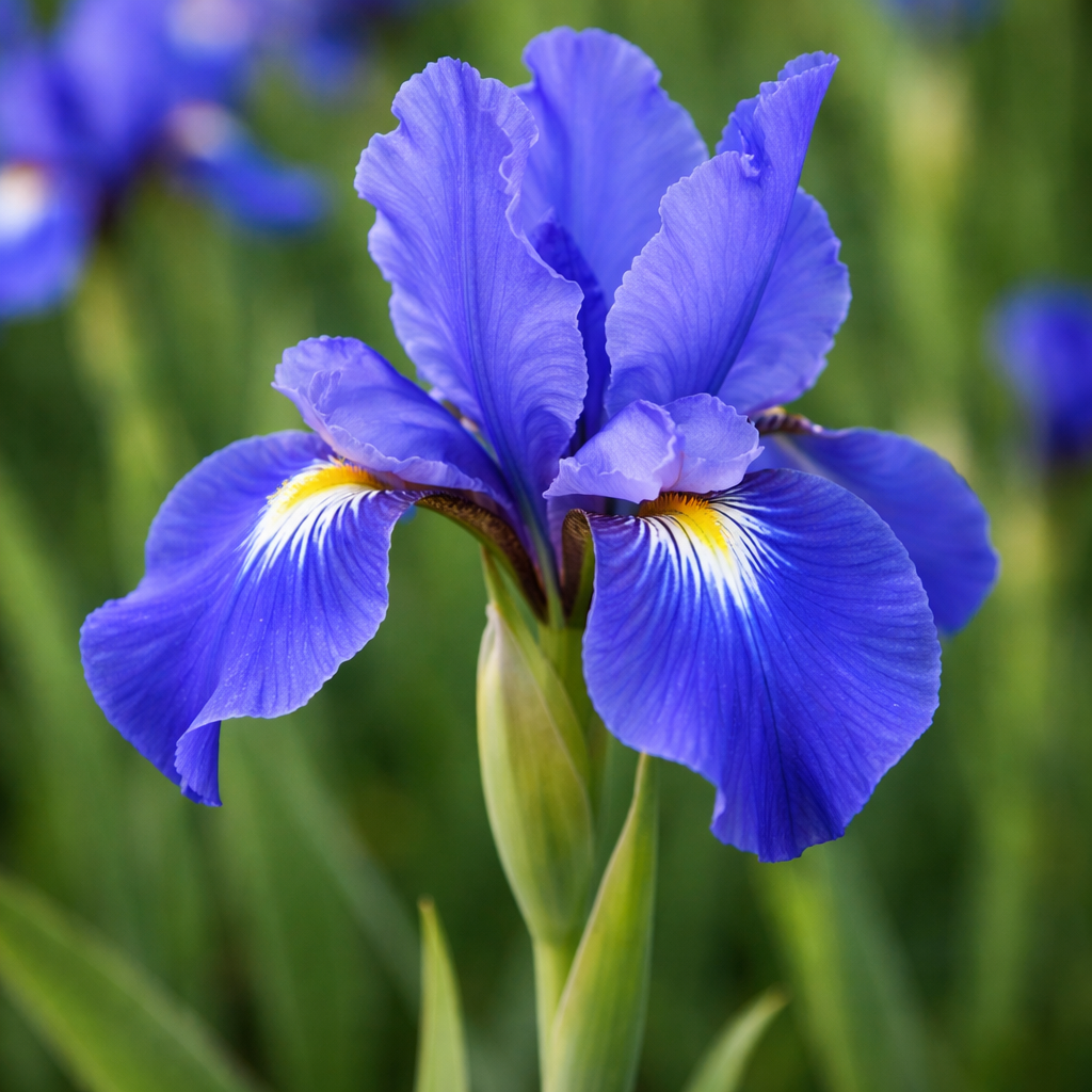 Iris bleu