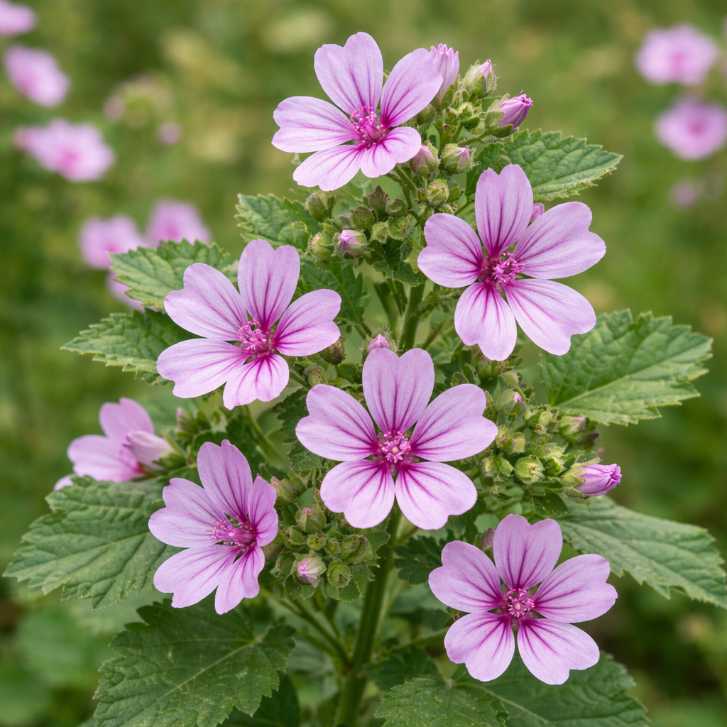 Mauve à petites fleurs
