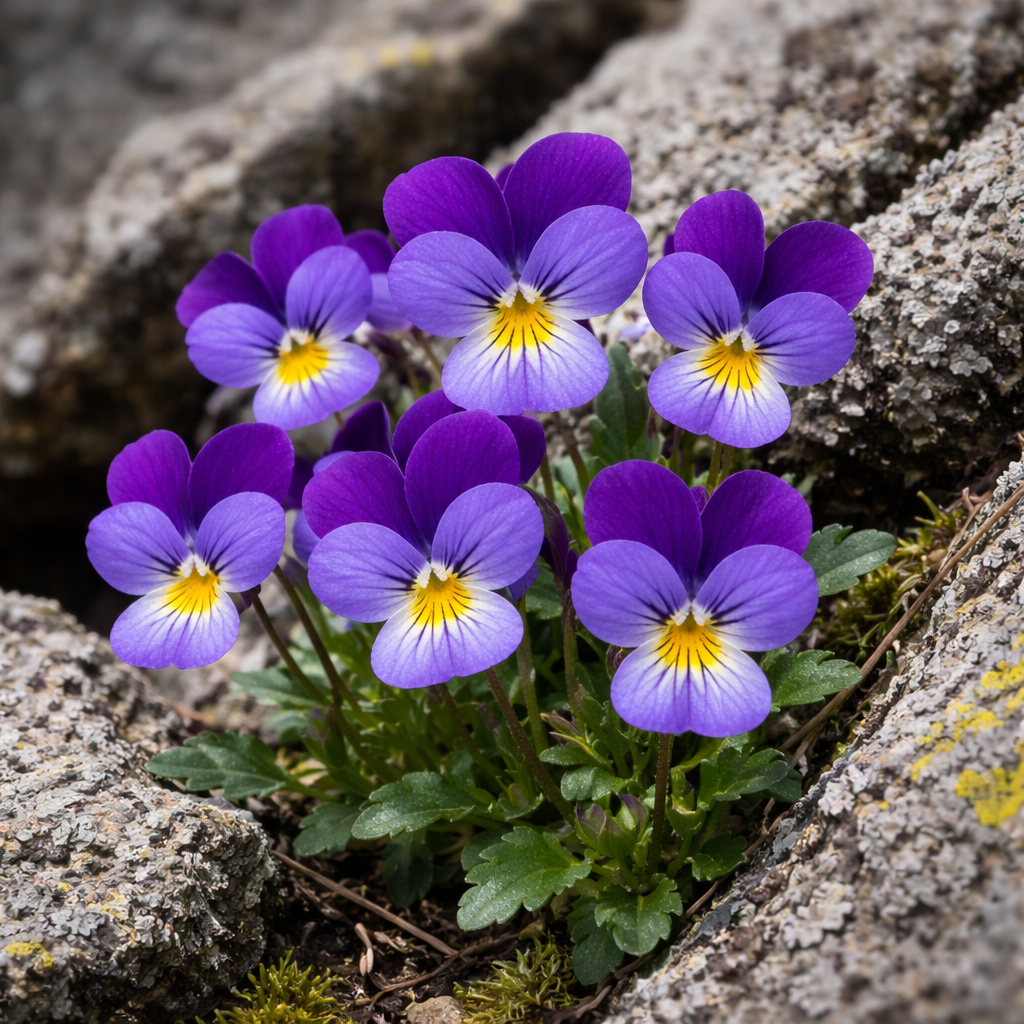 Pensée des rochers